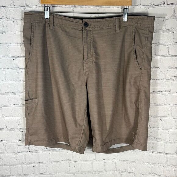 Da Hui Hybrid Board Shorts Brown Swim Beach Board Shorts Swim Trunks Men 40 - Picture 1 of 7